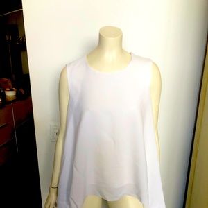 NWT COS White Sleeveless Blouse Size 12